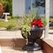 Bloem Bloem 14.8 in. H X 18 in. W X 17.8 in. D Plastic Grecian Urn Flower Pot Charcoal GU18-908 - alternate 2